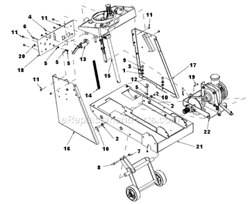 Page E Diagram and Parts List for MK-2024HSP  MK Diamond Concrete Saw